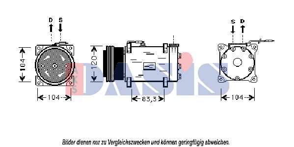 AKS DASIS Kompressor,kliimaseade 850899N